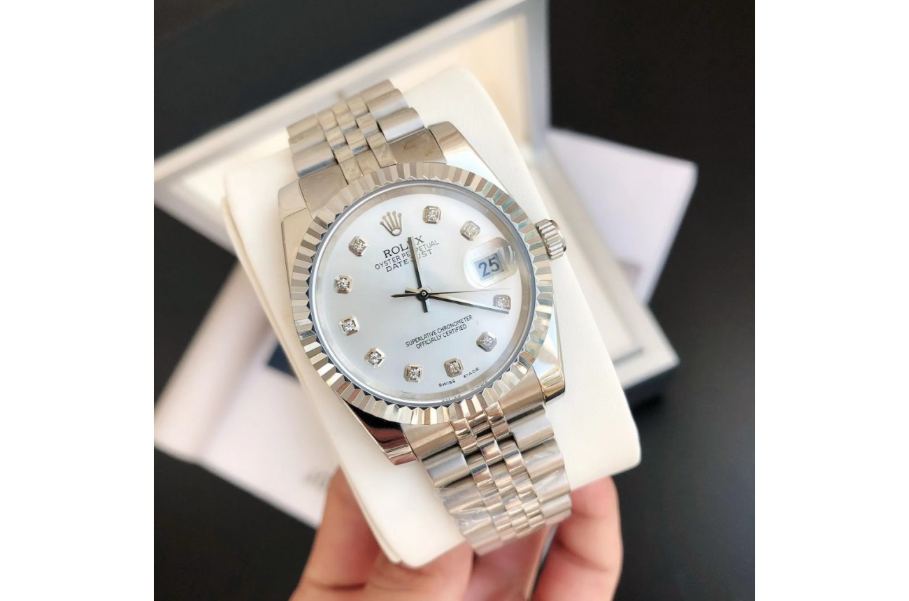 Rolex Datejust 36/28 mm SS/SS Jub Sliver/Dia