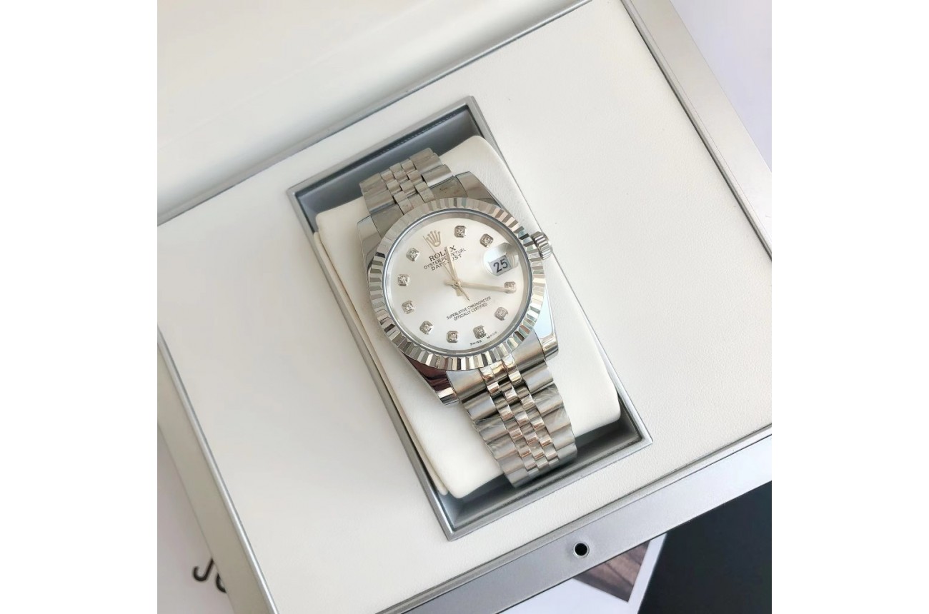 Rolex Datejust 36/28 mm SS/SS Jub Sliver/Dia