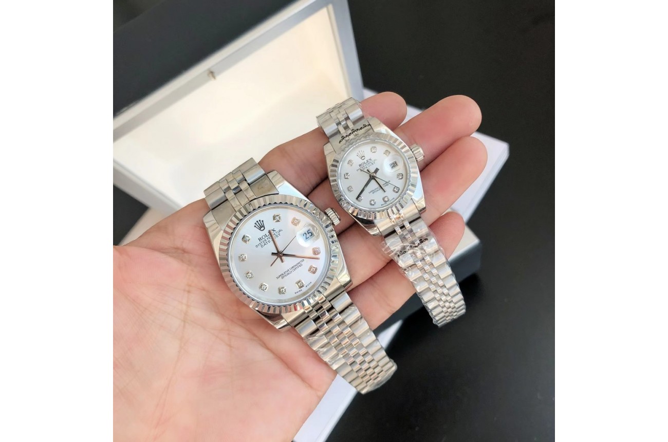 Rolex Datejust 36/28 mm SS/SS Jub Sliver/Dia