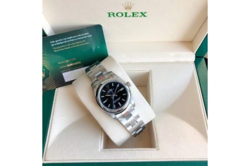 Rolex Oyster Perpetual 31/41mm SS/SS Black/Stk photo review