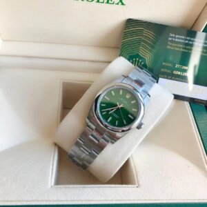 Rolex Oyster Perpetual 31/41mm SS/SS Groen/Stk