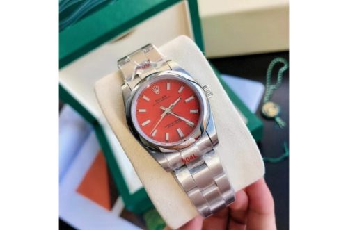Rolex Oyster Perpetual 31/41mm SS/SS Red/Stk photo review