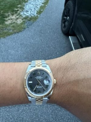 Superclone Rolex Datejust 41mm Rhodium Dial 126333 “Wimbledon” Flutted / Jubilee photo review