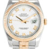 Rolex Datejust 36 mm Weißes Zifferblatt 116231