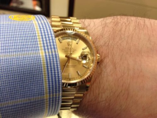 Rolex Day-Date II 40mm Ivory Dial 218238 photo review