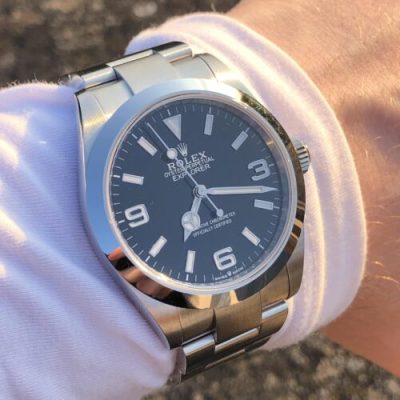 Superclone Rolex Explorer 40 mm Black Dial 128238 photo review