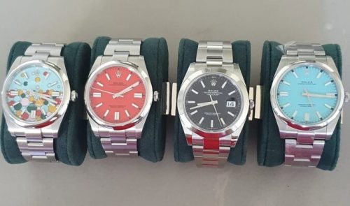 Rolex Oyster Perpetual 41mm Yellow Dial 124300 photo review
