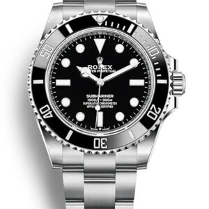 Rolex Submariner 41 mm, esfera negra, 124060, sin fecha