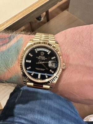 Rolex Day-Date II 40mm Black Dial 218235-2 photo review