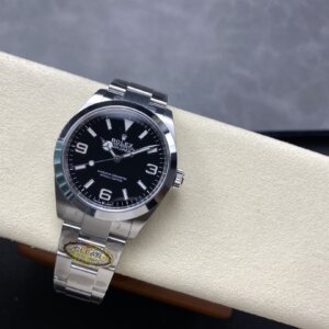 Superclone Rolex Explorer 40 mm Schwarzes Zifferblatt 224270