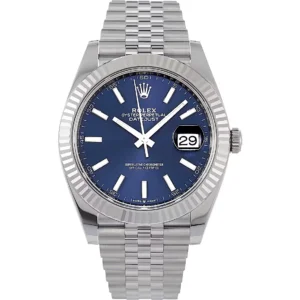 Superclone Rolex Datejust 41mm Blue Dial 126334 Jubilee