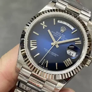Superclone Rolex Day-Date 40 mm Cadran bleu ombré 228239
