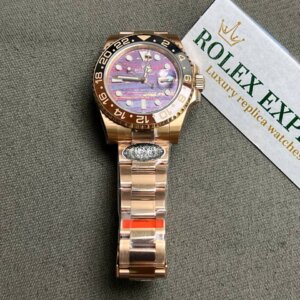 Superclone Rolex GMT-Master II 40 mm 126715CHNR Tiger Iron Dial
