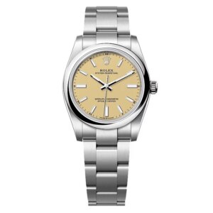 Superclone Rolex Oyster Perpetual 277200 met beige wijzerplaat