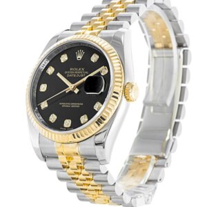 Rolex Datejust 36mm Zwarte Wijzerplaat 116233