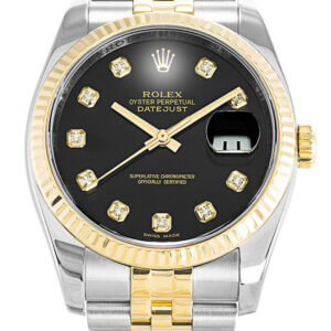 Rolex Datejust 36mm Zwarte Wijzerplaat 116233