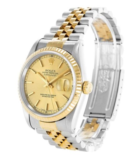 Rolex Datejust 36mm Gold Dial 16233 photo review