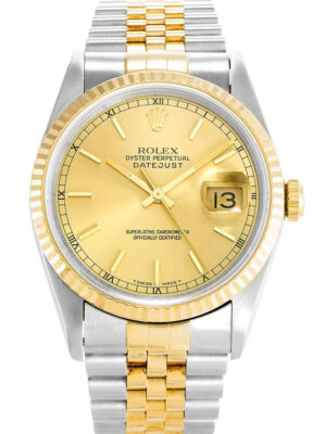 Rolex Datejust 36mm Gold Dial 16233 photo review