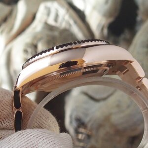 Superclone Rolex Sky-Dweller 42 mm Chocolade Wijzerplaat 336935