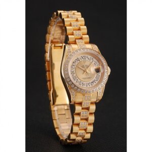 Superclone Rolex Datejust 21 mm Goldzifferblatt 1453953