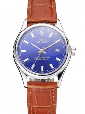 Superclone Rolex Datejust 38mm Blue Dial REP016817 photo review