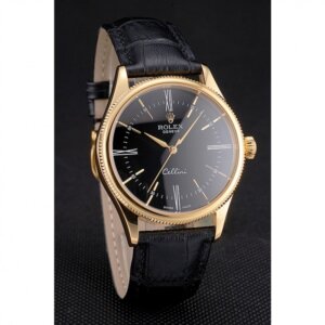 Superclone Rolex Cellini 38mm Black Dial REP016814