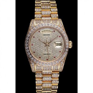 Superclone Rolex Day-Date 37mm Diamant-Zifferblatt 621615