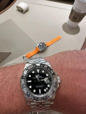 Superclone Rolex GMT-Master II 126710GRNR “Bruce Wayne” Oyster 2024 photo review