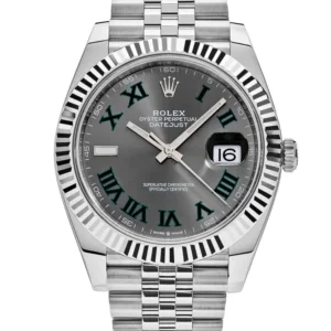 Superclone Rolex Datejust 41mm Cadran Rhodium 126334 “Wimbledon” Flutted / Jubilee