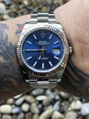 Superclone Rolex Datejust 41mm Rhodium Dial 126334 “Wimbledon” Flutted / Oyster photo review