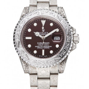 Superclone Rolex Submariner 41 mm mit braunem Zifferblatt 1454092
