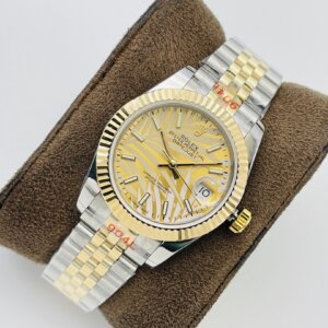 Rolex Datejust 36mm Gold Palm Motif Dial 126233