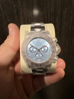 Superclone Rolex Daytona 40 mm Ice blue Dial 116506 “Platona” photo review