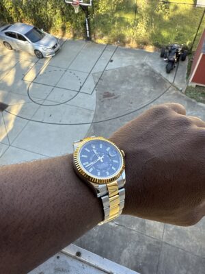 Superclone Rolex Sky-Dweller 42 mm Bright black Dial 336933 photo review