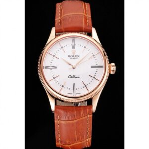 Superclone Rolex Cellini 38mm Weißes Zifferblatt REP016795