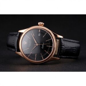 Superclone Rolex Cellini 38mm Black Dial REP016799