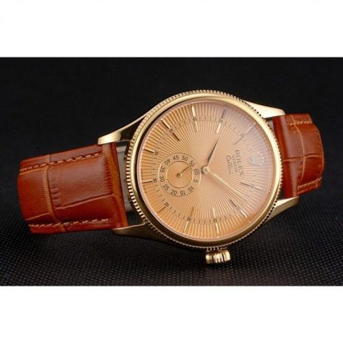 Superclone Rolex Cellini 38mm Gold Dial REP016789 photo review