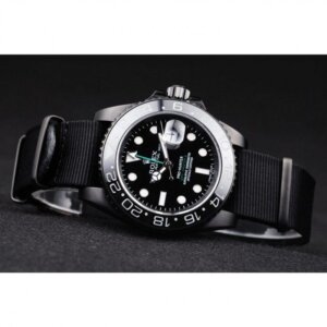 Superclone Rolex GMT-Master II 40 mm schwarzes Zifferblatt REP016827
