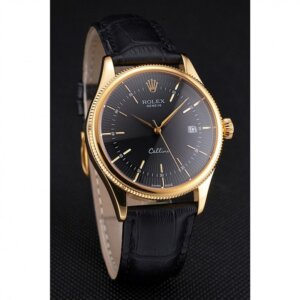 Superclone Rolex Cellini 38mm Black Dial REP016807