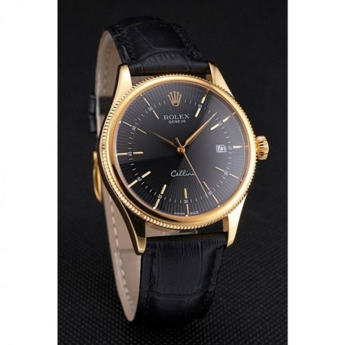 Superclone Rolex Cellini 38mm Black Dial REP016807 photo review