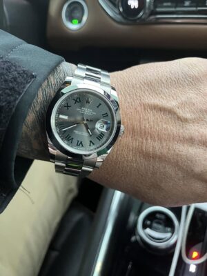 Superclone Rolex Datejust 41mm Rhodium Dial 126300 “Wimbledon” Jubilee photo review
