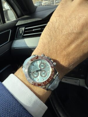 Superclone Rolex Daytona 40 mm Ice blue Dial 116506 “Platona” photo review