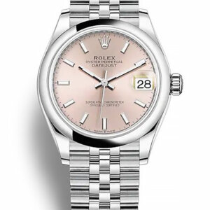 Superclone Rolex Datejust 31mm Roze Wijzerplaat 278240