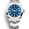 Rolex Oyster Perpetual Lady 28 mm blaues Zifferblatt 276200
