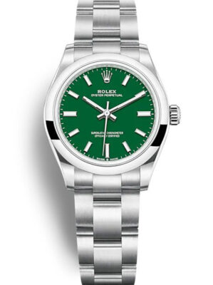 Rolex Oyster Perpetual Lady 31mm Green Dial 277200 photo review