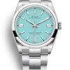 Rolex Oyster Perpetual 36 mm mit tiffanyblauem Zifferblatt 126000