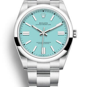 Rolex Oyster Perpetual 41mm Tiffany Blue Dial 124300