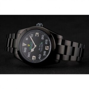 Rolex Air-King 38 mm zwarte wijzerplaat 1454019