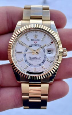 Superclone Rolex Sky-Dweller 42 mm Intense white Dial 336938 photo review