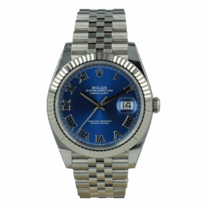 Rolex Datejust 41mm Blue Dial 126334 Jubilee Roman Dials